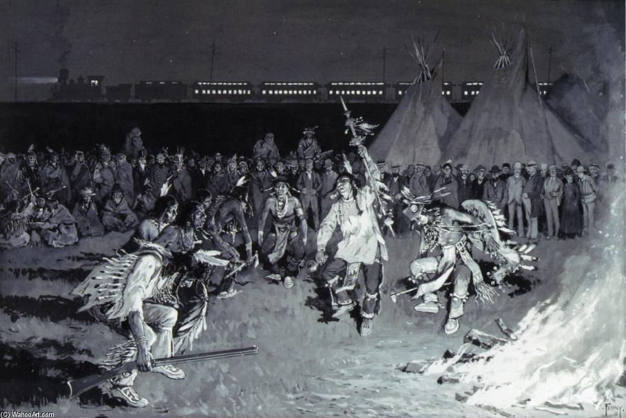 Dance Of Crow Indians — Henry François Farny