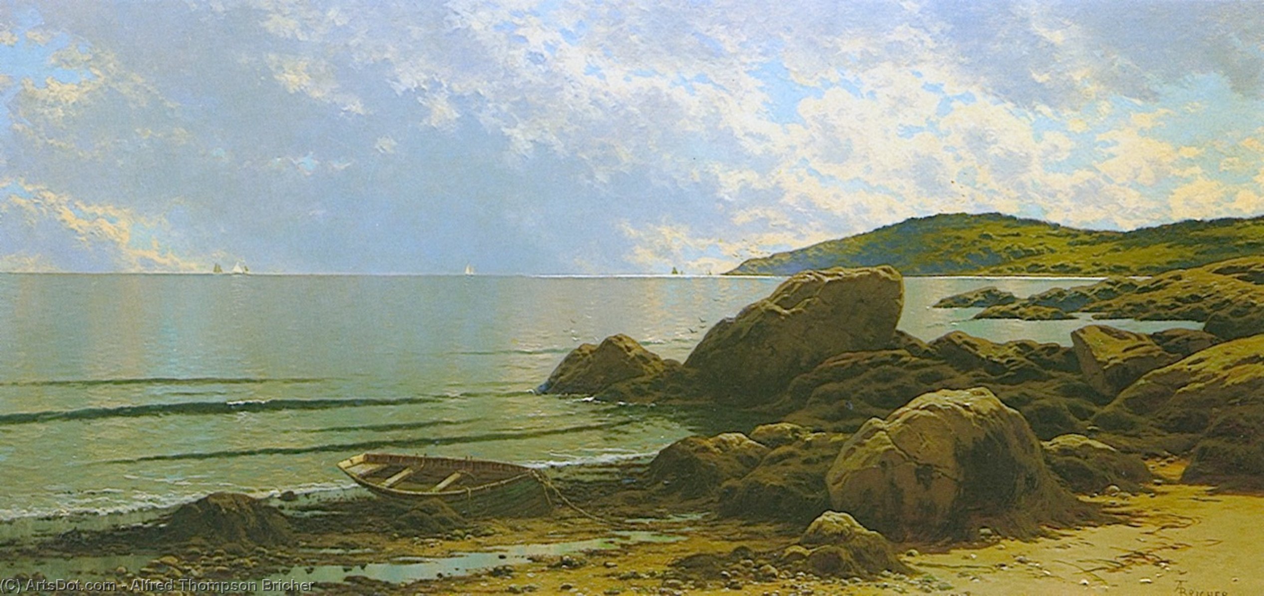 Low Tide, Hetherington Cove, Grand Manan Island, New Brunswick — アルフレッド・トンプソン・ブリッチャー