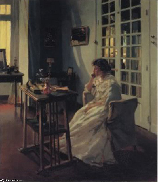 Interior Scene — Enrique Martínez Cubells