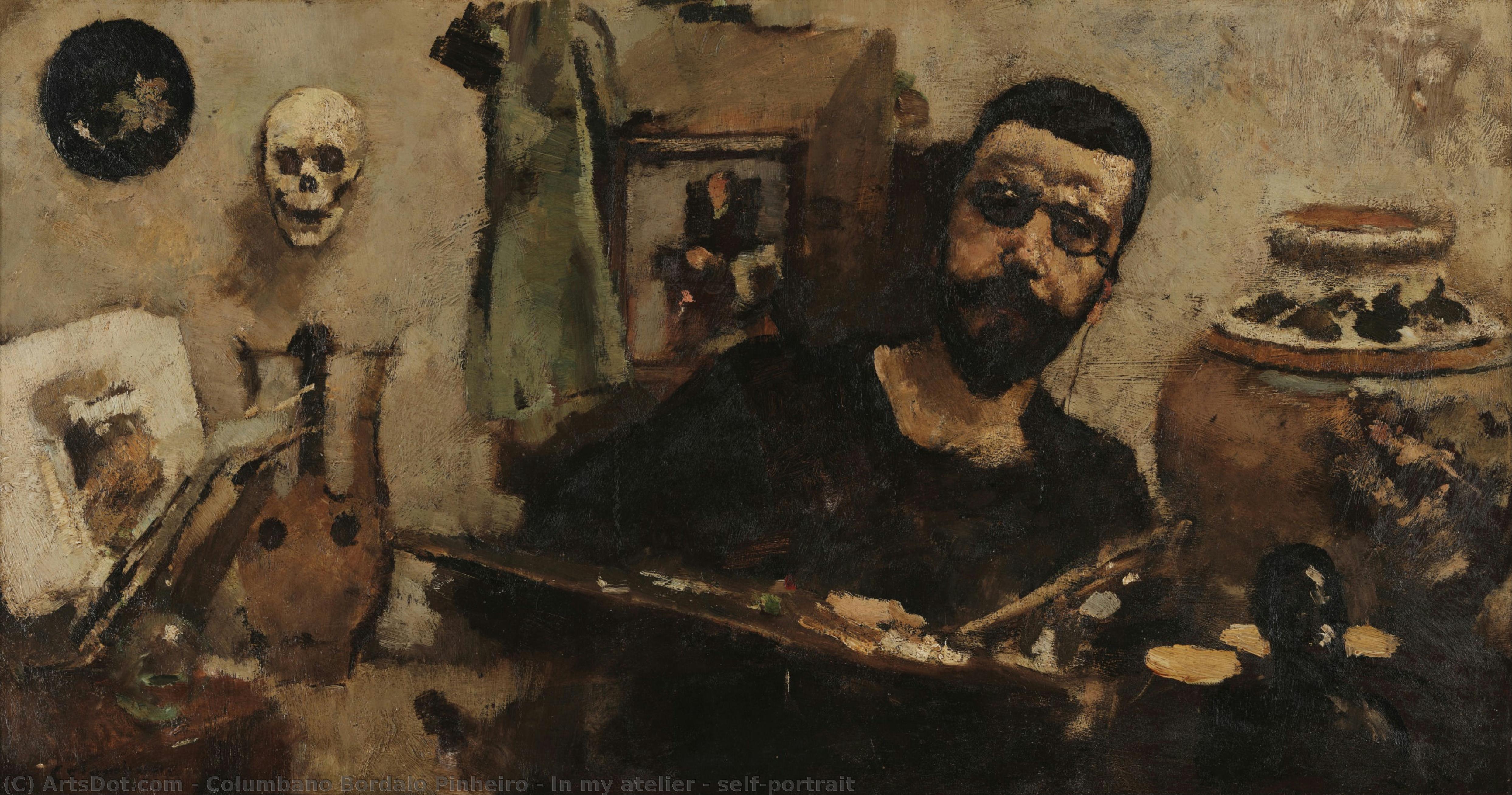 In My Atelier - Self-portrait — Columbano Bordalo Pinheiro