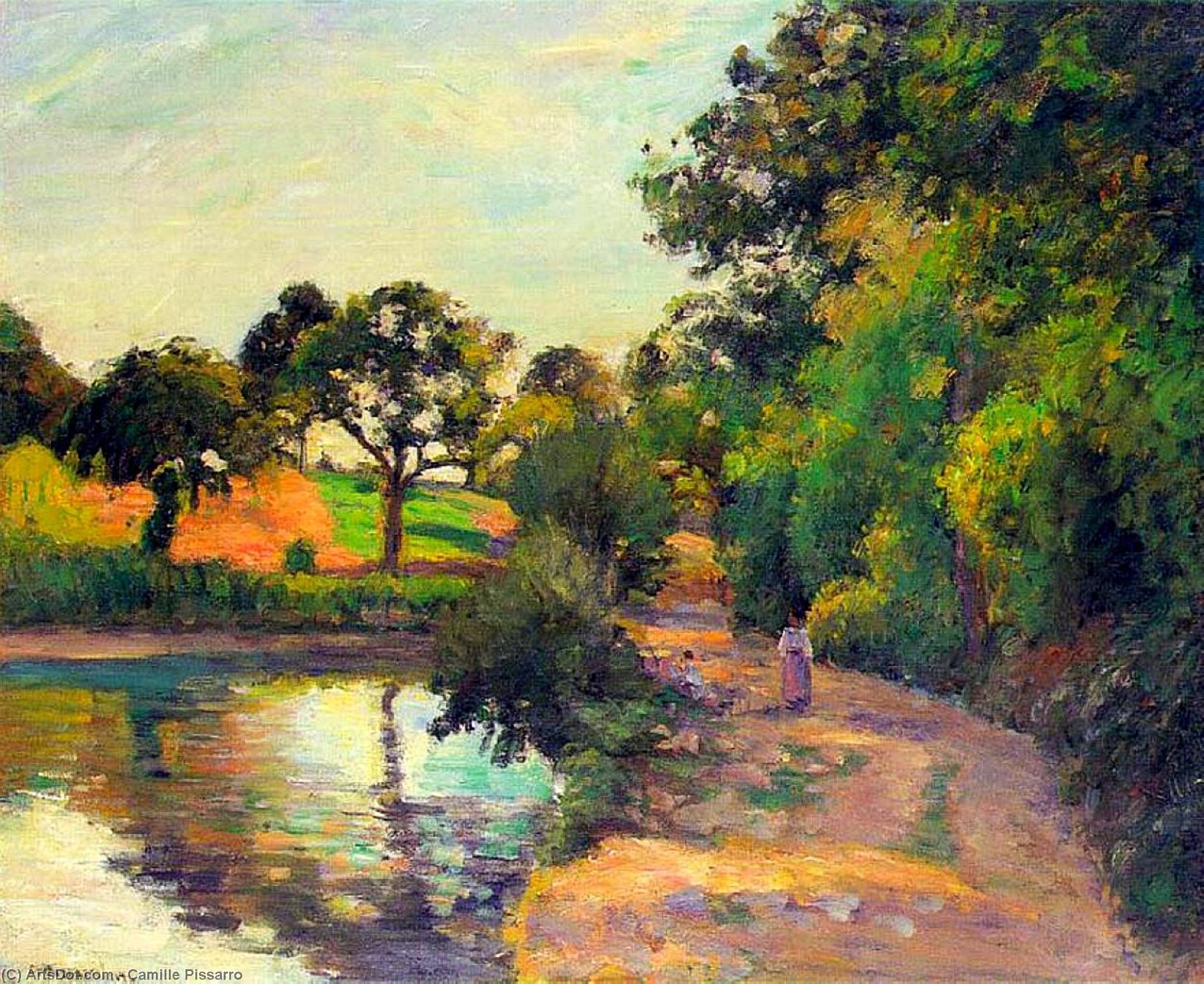 Bridge At Montfoucault. — Camille Pissarro