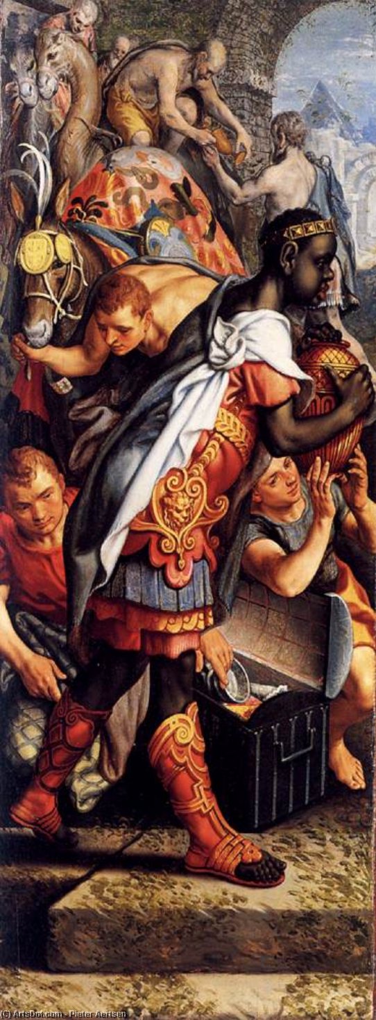 Left Wing Of A Triptych With The Adoration Of The Magi — Pieter Aertsen