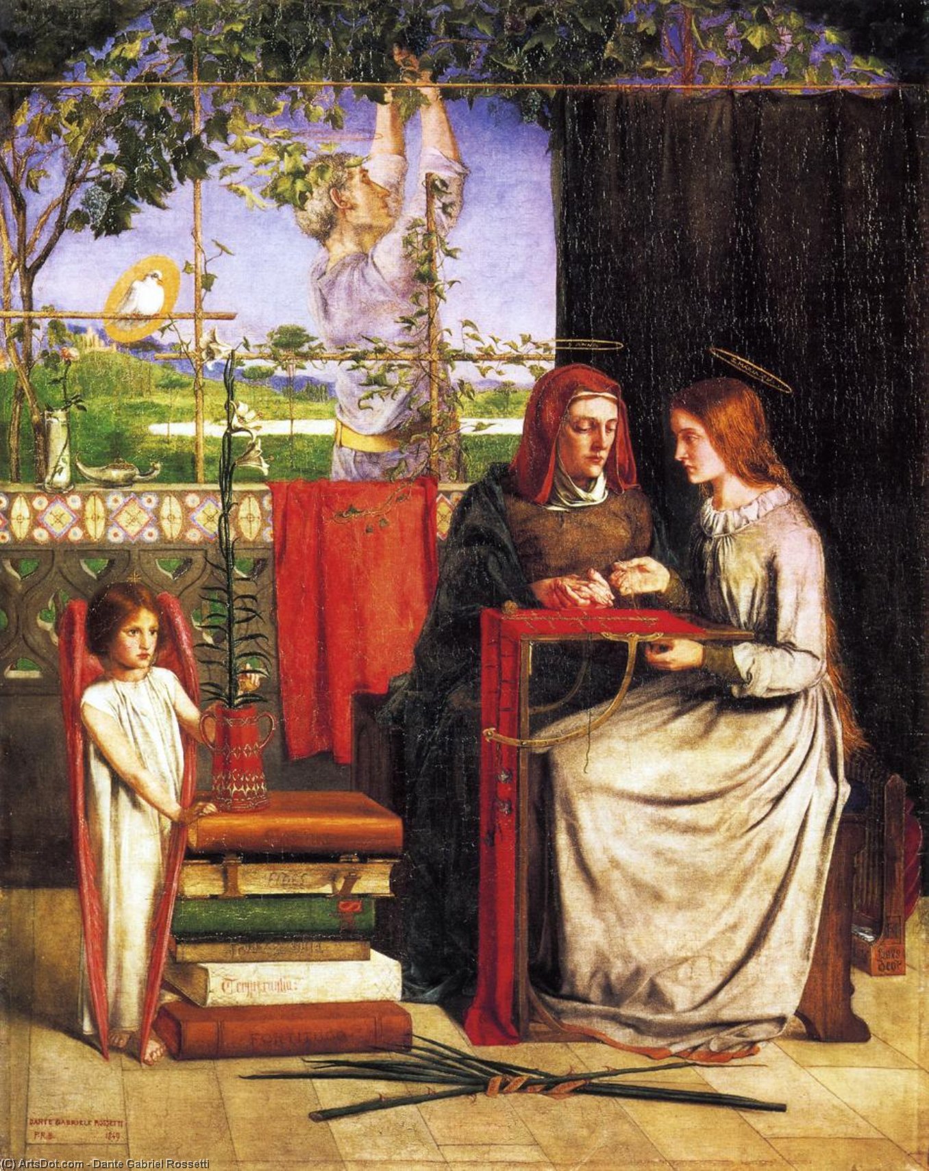 The Girlhood Of Mary Virgin — Данте Габријел Росети