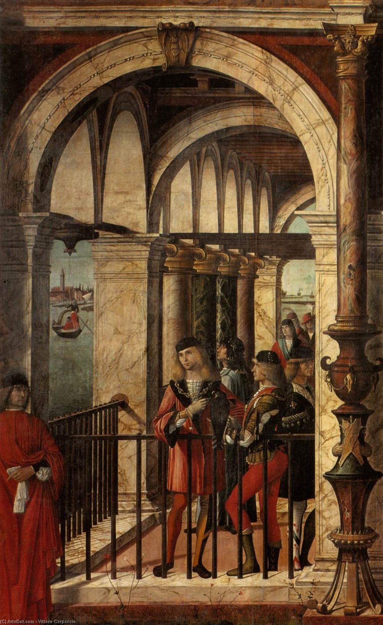 Ankunft Der Englischen Gesandten (detail) — Vittore Carpaccio