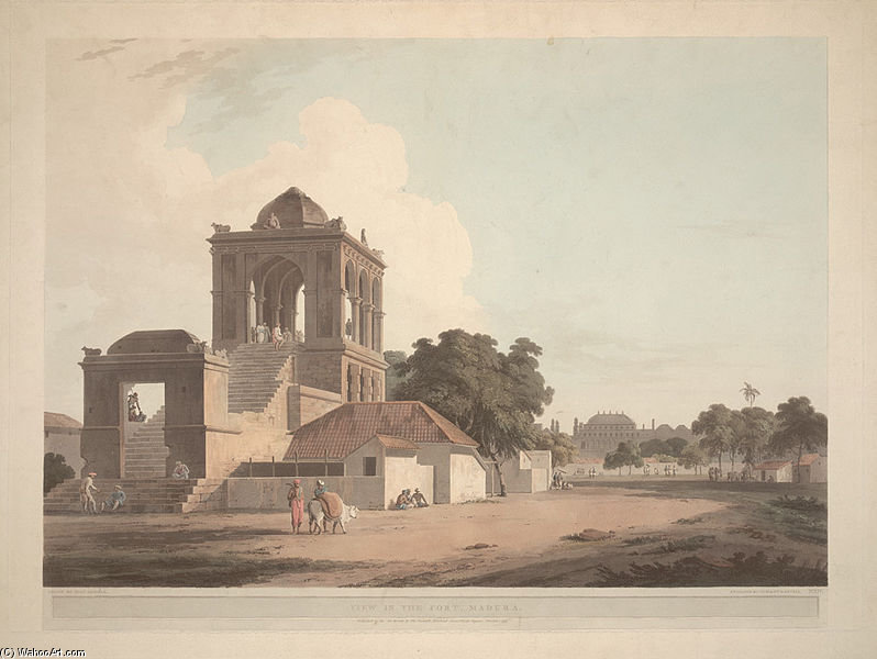 View In The Fort, Madura — Thomas And William Daniell