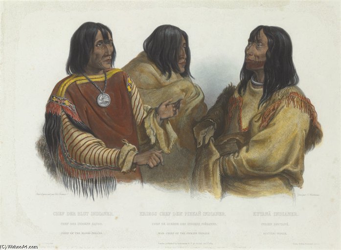 Chief Of The Blood-indians — Karl Bodmer