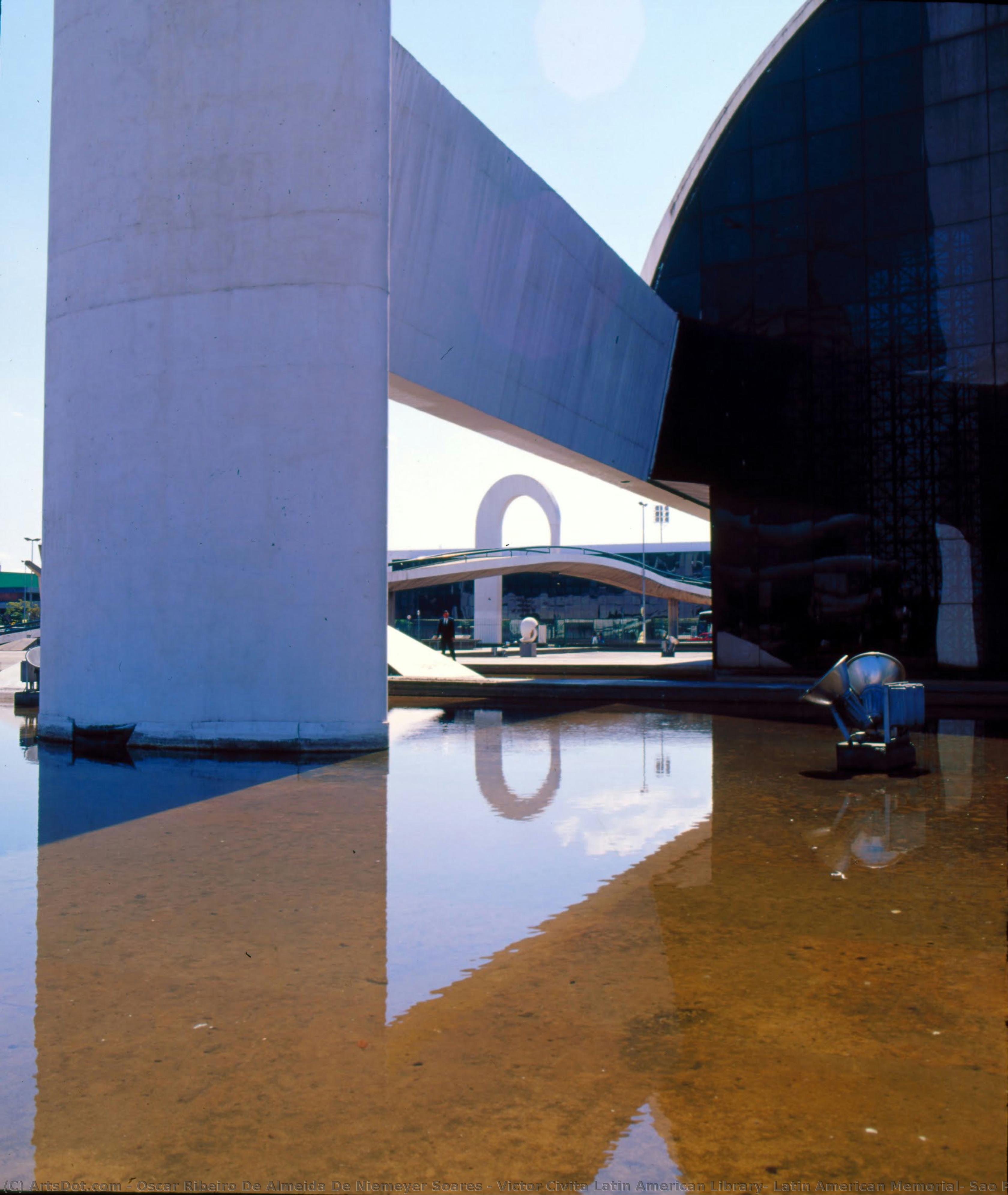 Victor Civita Latin American Library, Latin American Memorial, Sao Paulo: The Suspended Footbridge — Oscar Ribeiro De Almeida De Niemeyer Soares