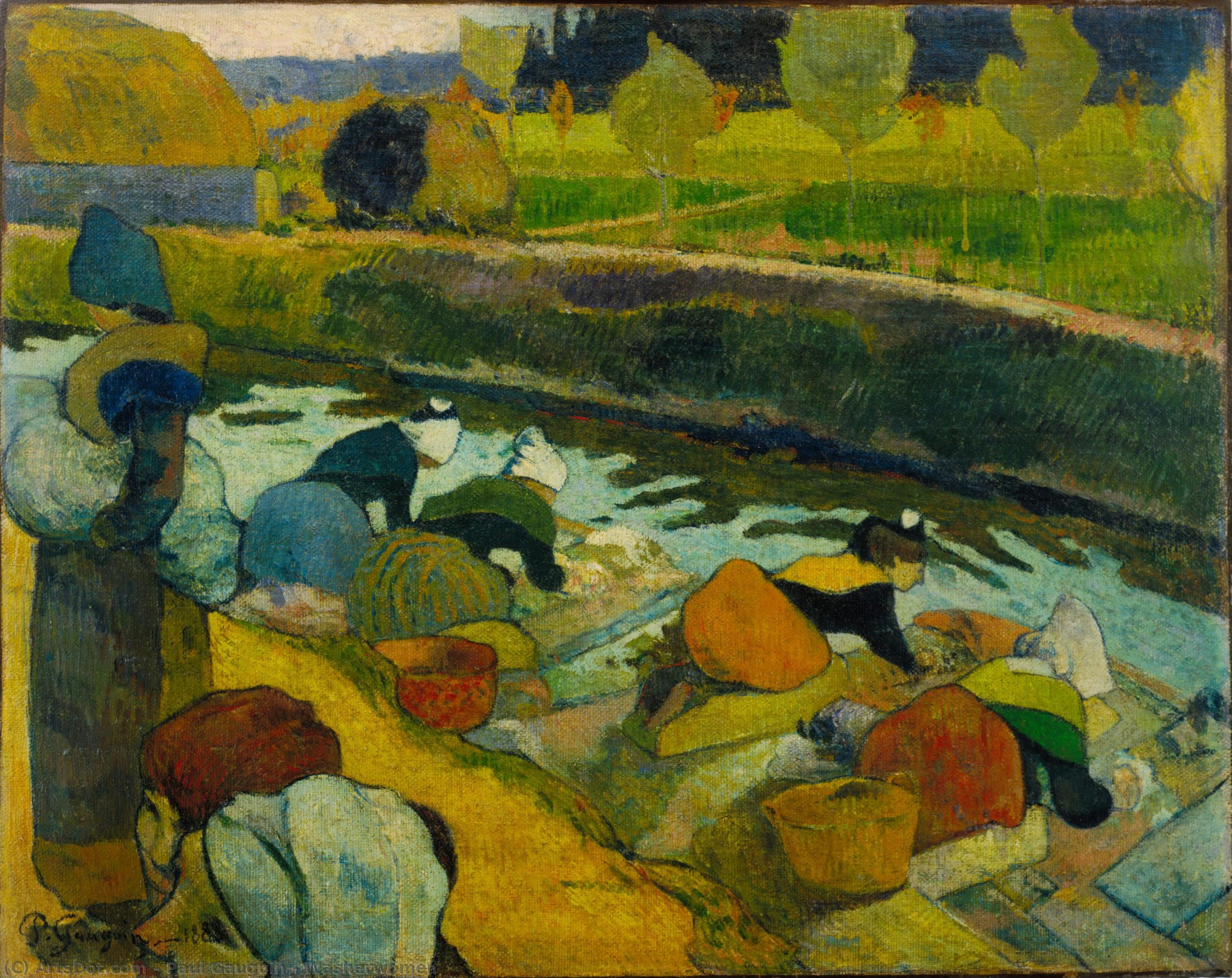 Washerwomen — Eugène Henri Paul Gauguin