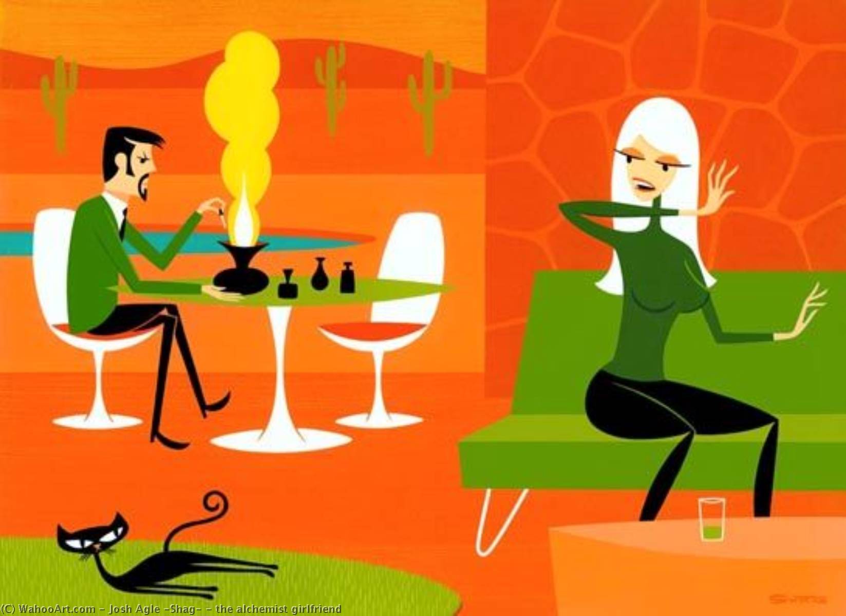 The Alchemist Girlfriend — Josh Agle (shag)
