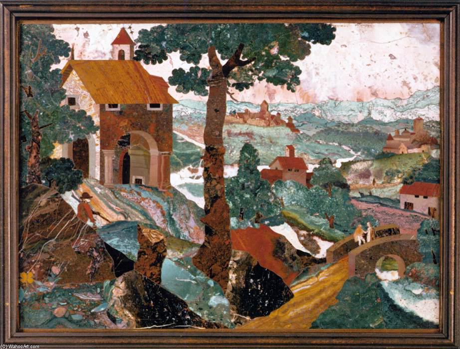 Landscape With A Chapel And A Bridge — Cosimo Castrucci
