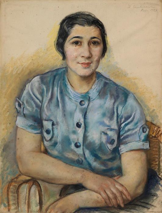 Woman In Blue — Zinaida Serebriakova