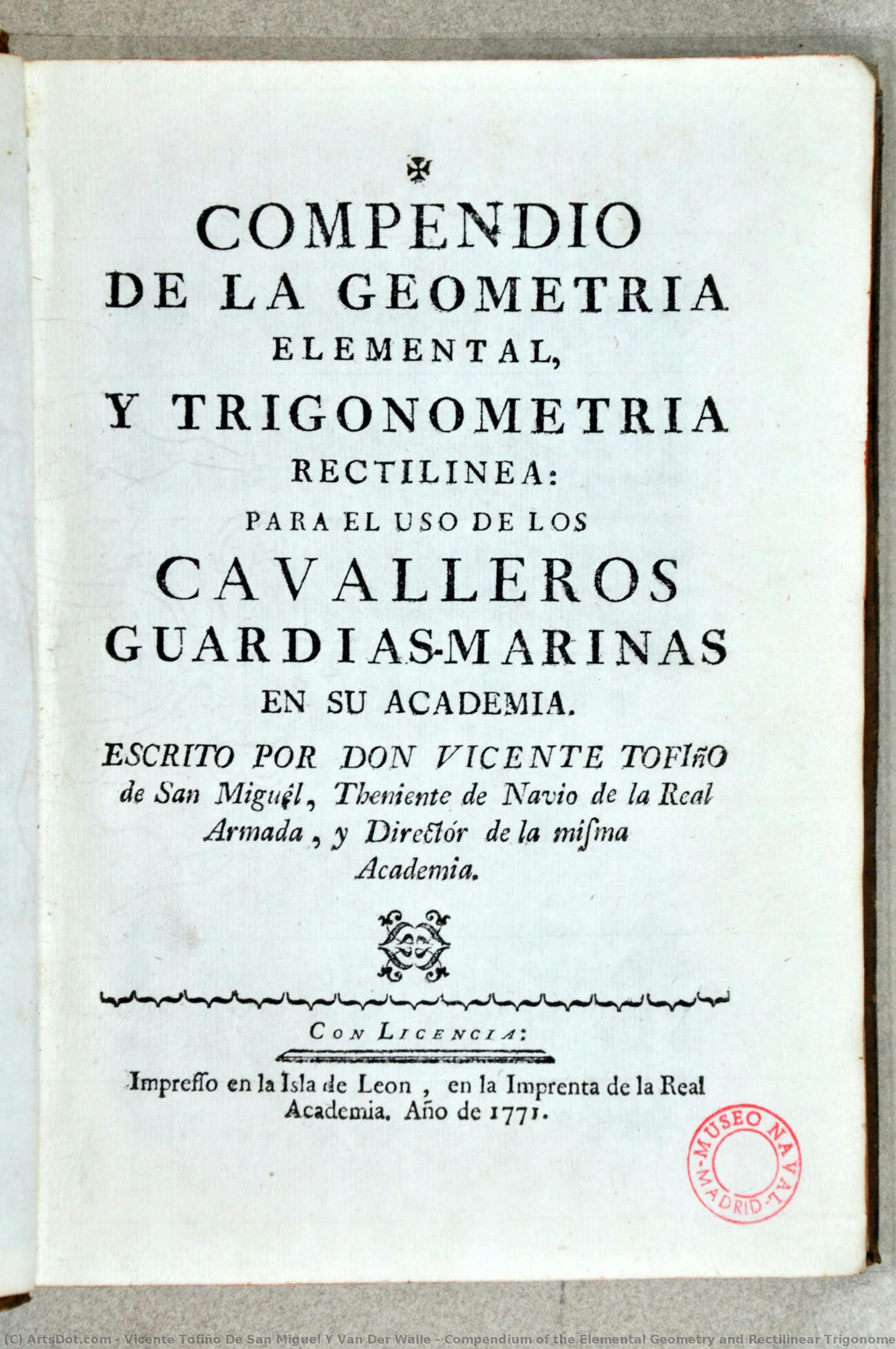Compendium Of The Elemental Geometry And Rectilinear Trigonometry — Vicente Tofiño De San Miguel Y Van Der Walle