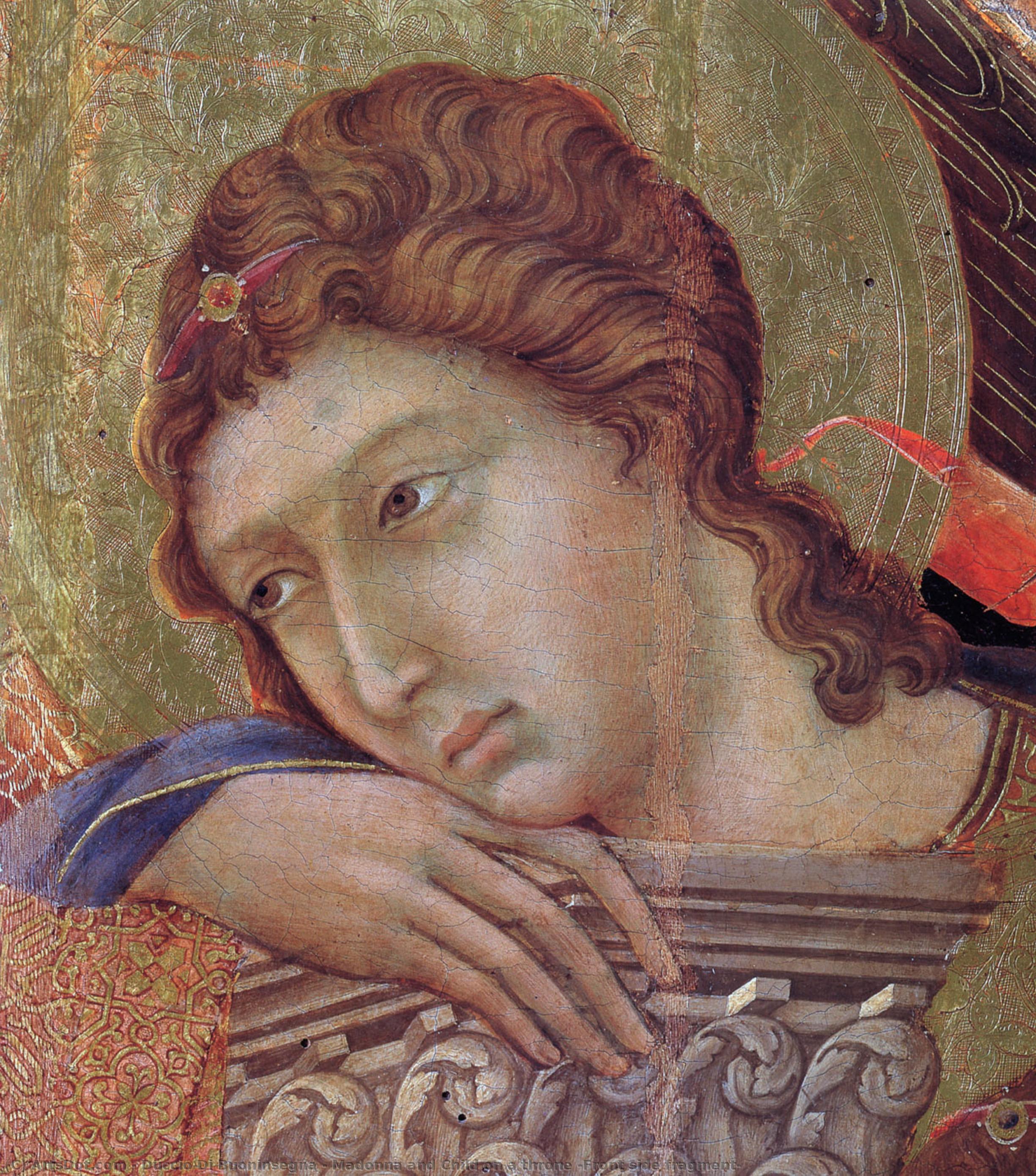 Madonna And Child On A Throne (front Side Fragment) — Duccio Di Buoninsegna