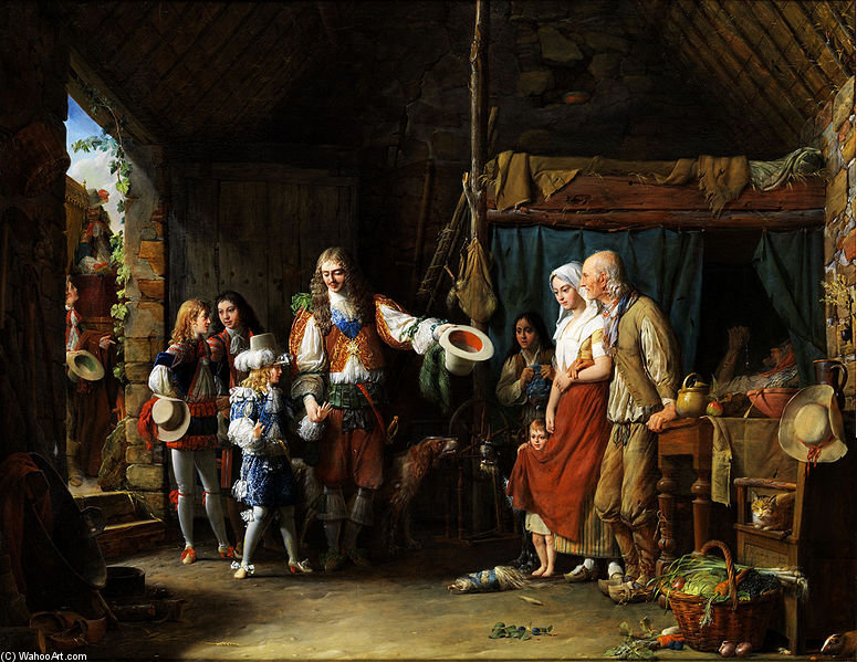 The Visit Of The Grand Dauphins In The Company Of The Duc De Montausier In A Cabin — Jean Francois Garneray