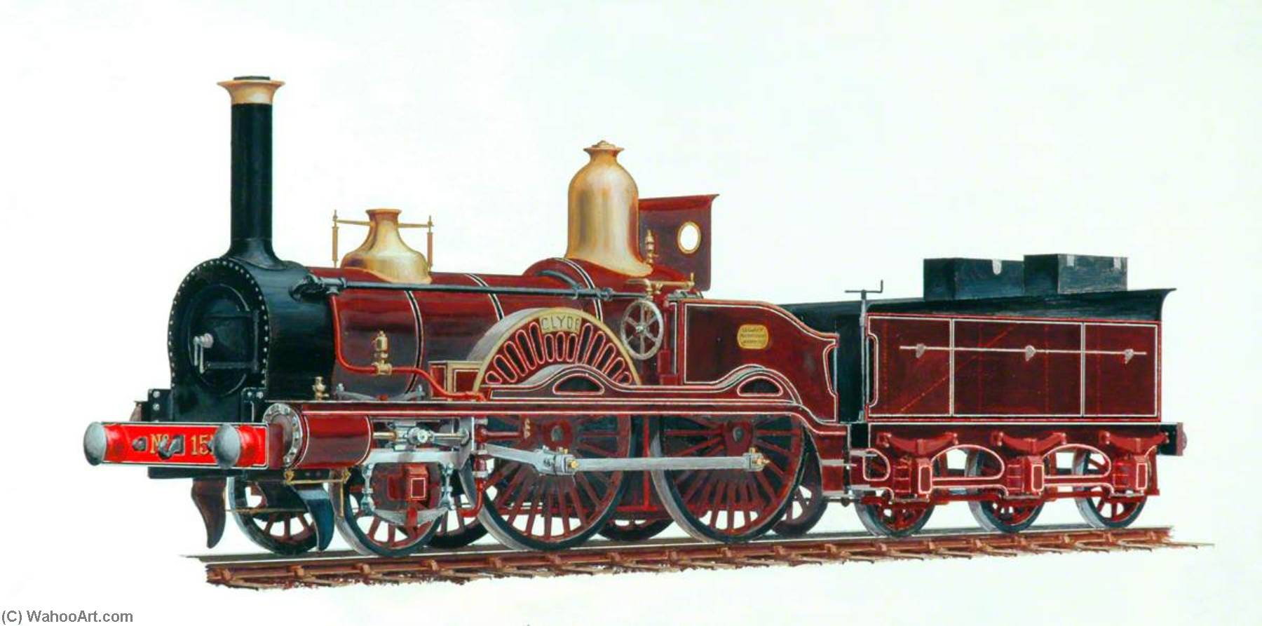 London And South Western Railway 2–4–0 Locomotive 'clyde' — Henry Maurice Whitcombe