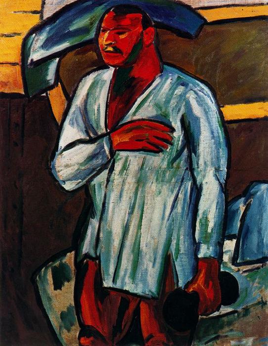 Portrait Of Vladimir Burliuk — Mijaíl Fiodorovich Larionov