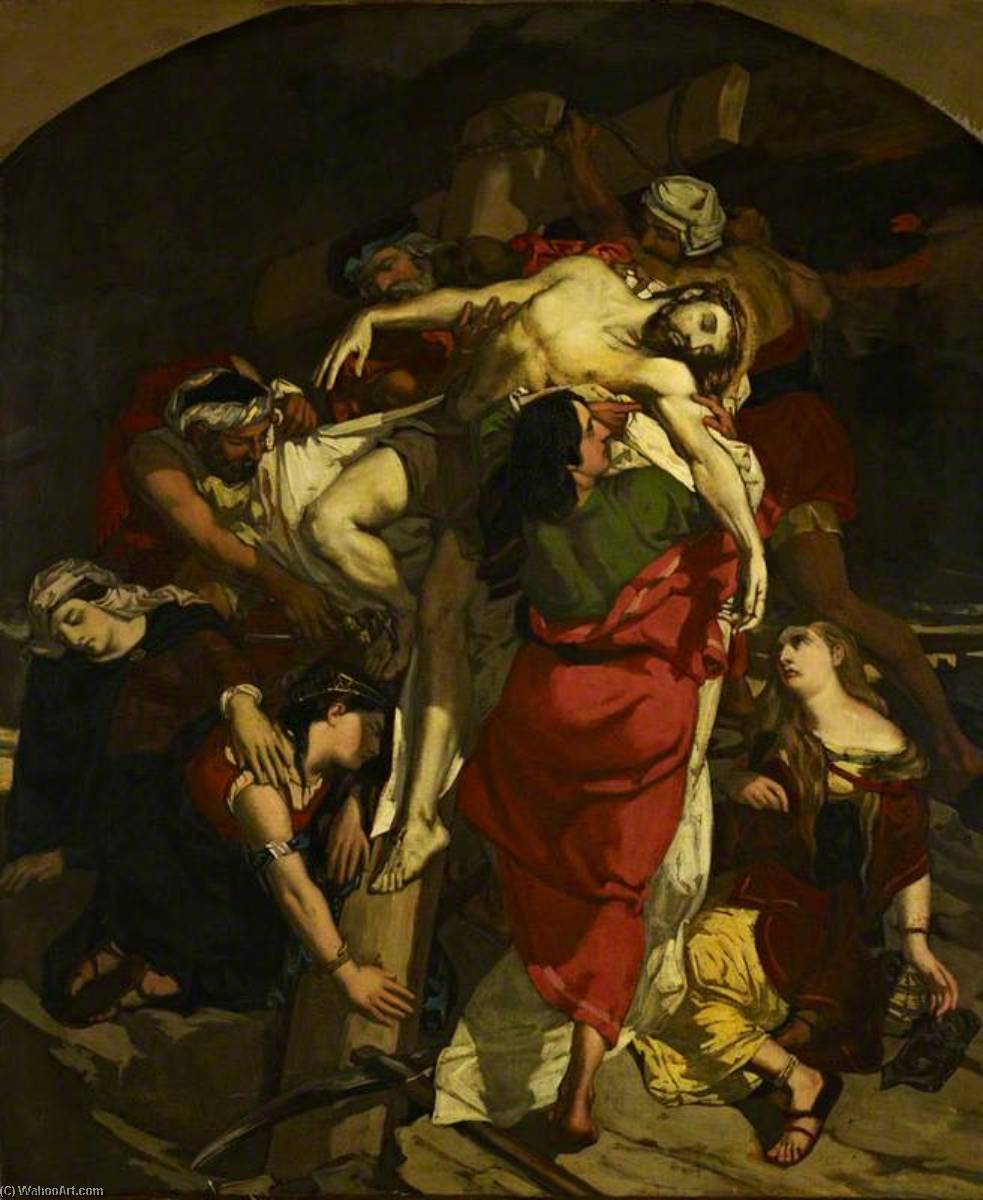 Study For 'the Descent From The Cross' — David Scott
