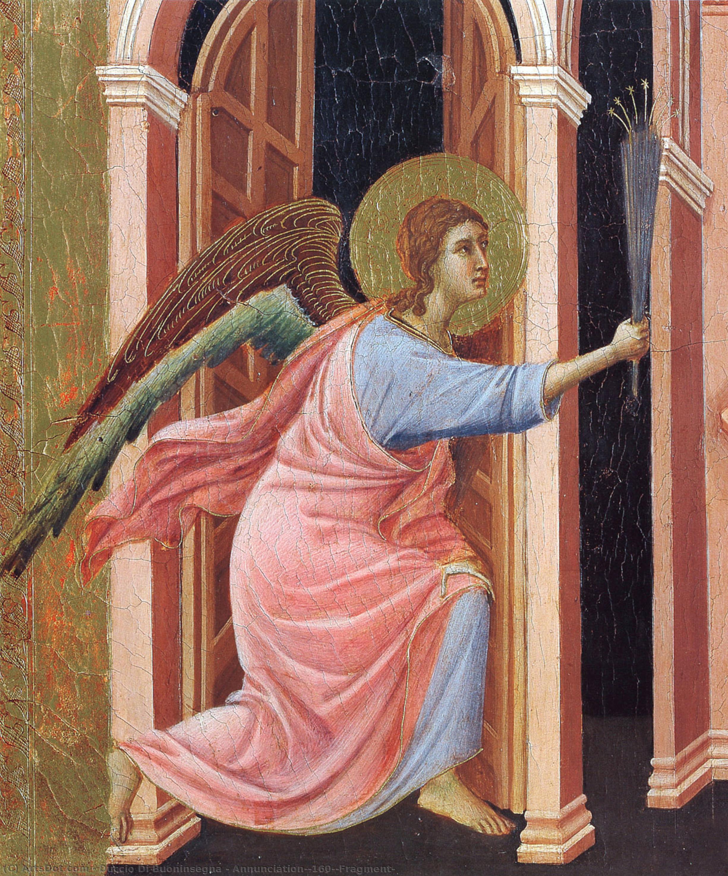 Annunciation (fragment) — Duccio Di Buoninsegna
