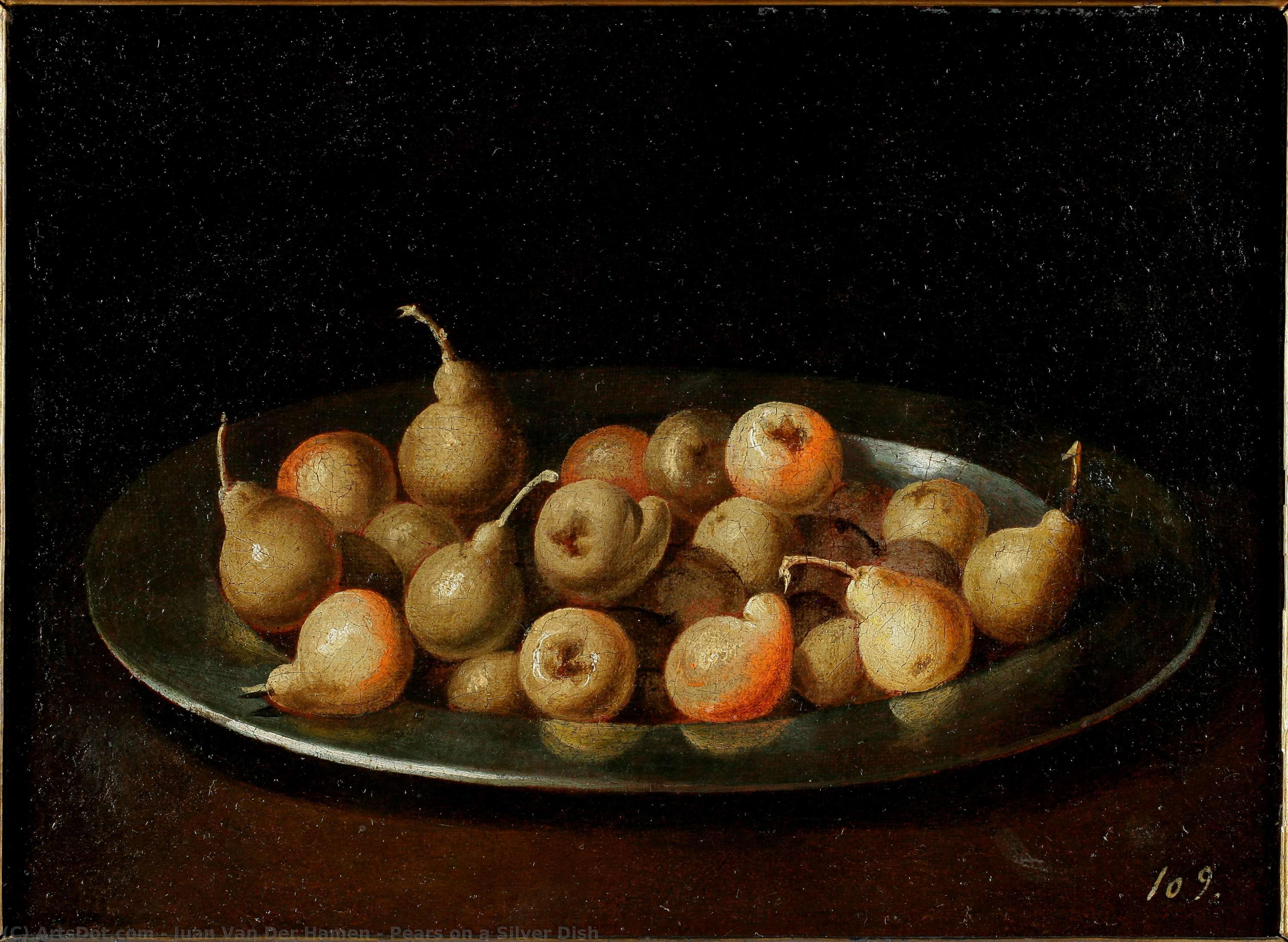 Pears On A Silver Dish — Juan Van Der Hamen