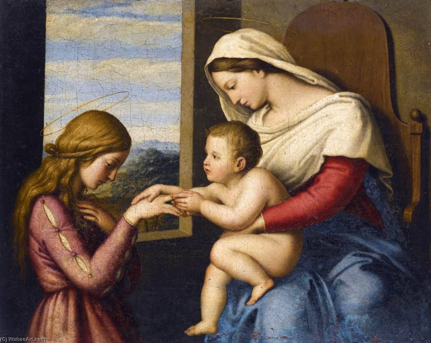 The Mystic Marriage Of Saint Catherine — Giovanni Salvi Da Sassoferrato
