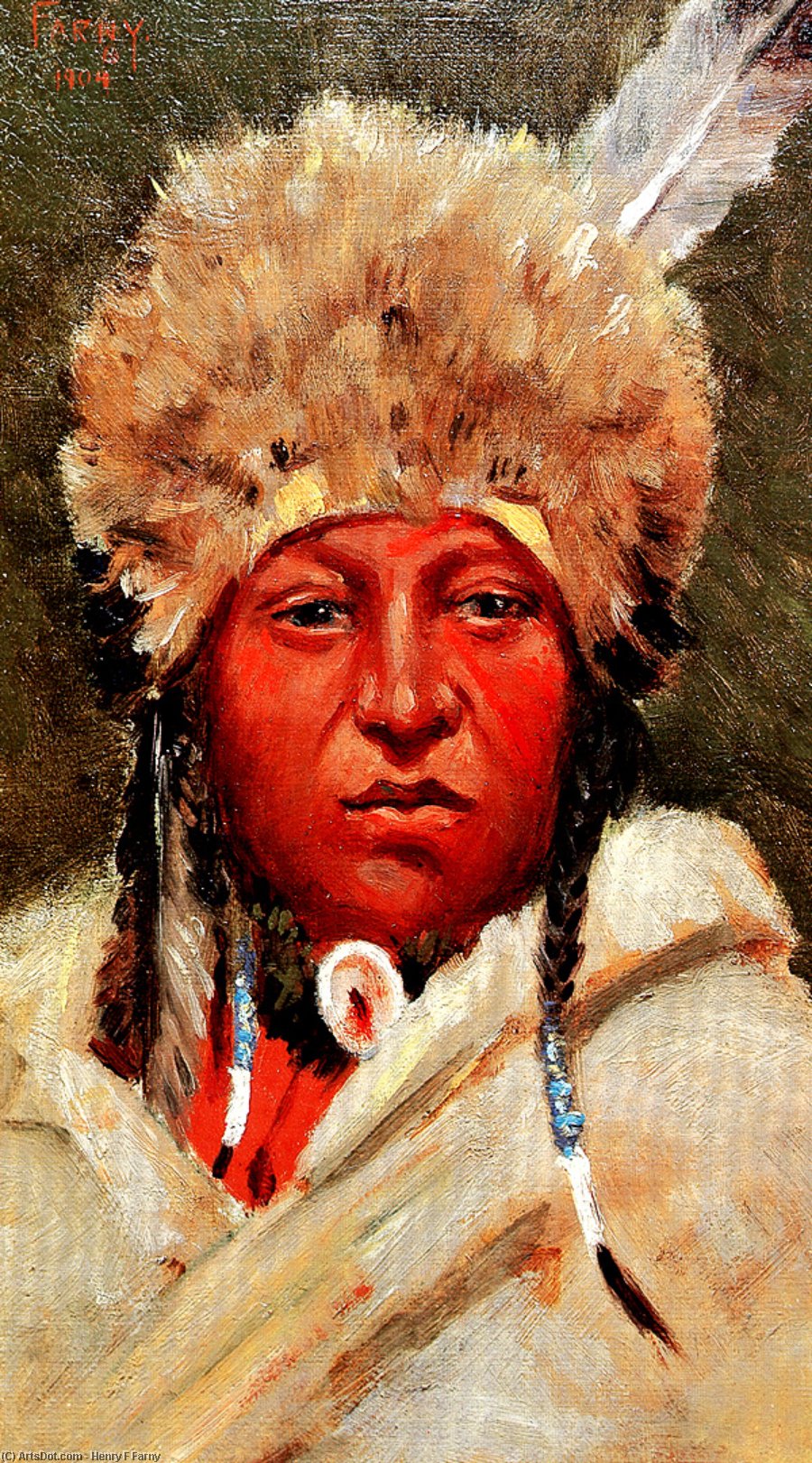 Chief Little Bear — Henry F Farny