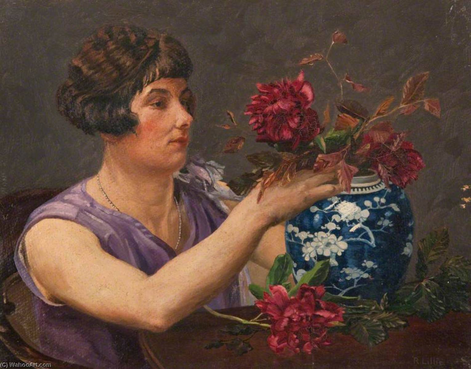 Arranging Flowers — Robert Lillie
