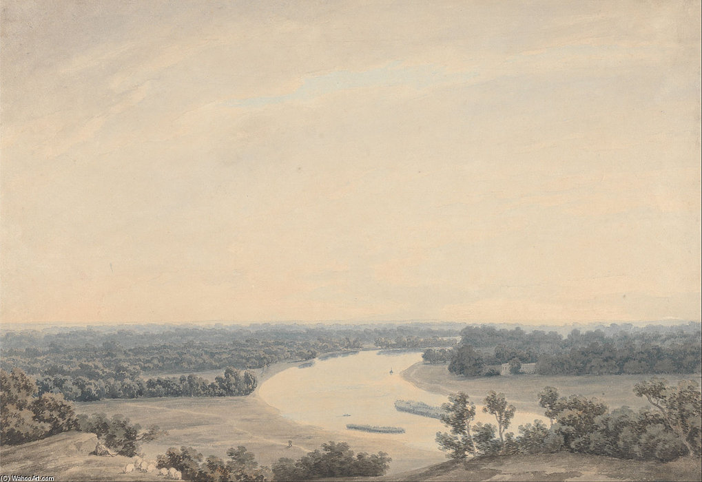 The Thames From Richmond Hill Looking Southwest — John Robert Cozens