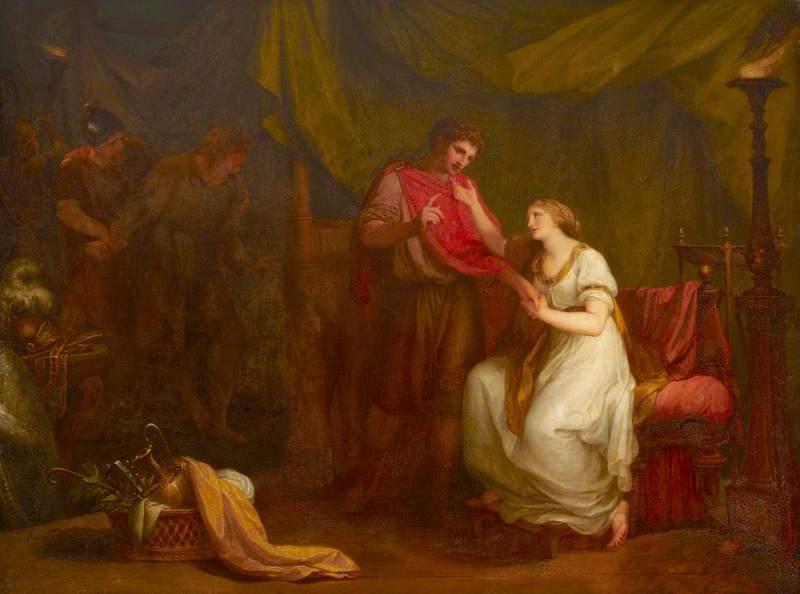 Diomed And Cressida — Angelica Kauffmann (maria Anna Angelika)