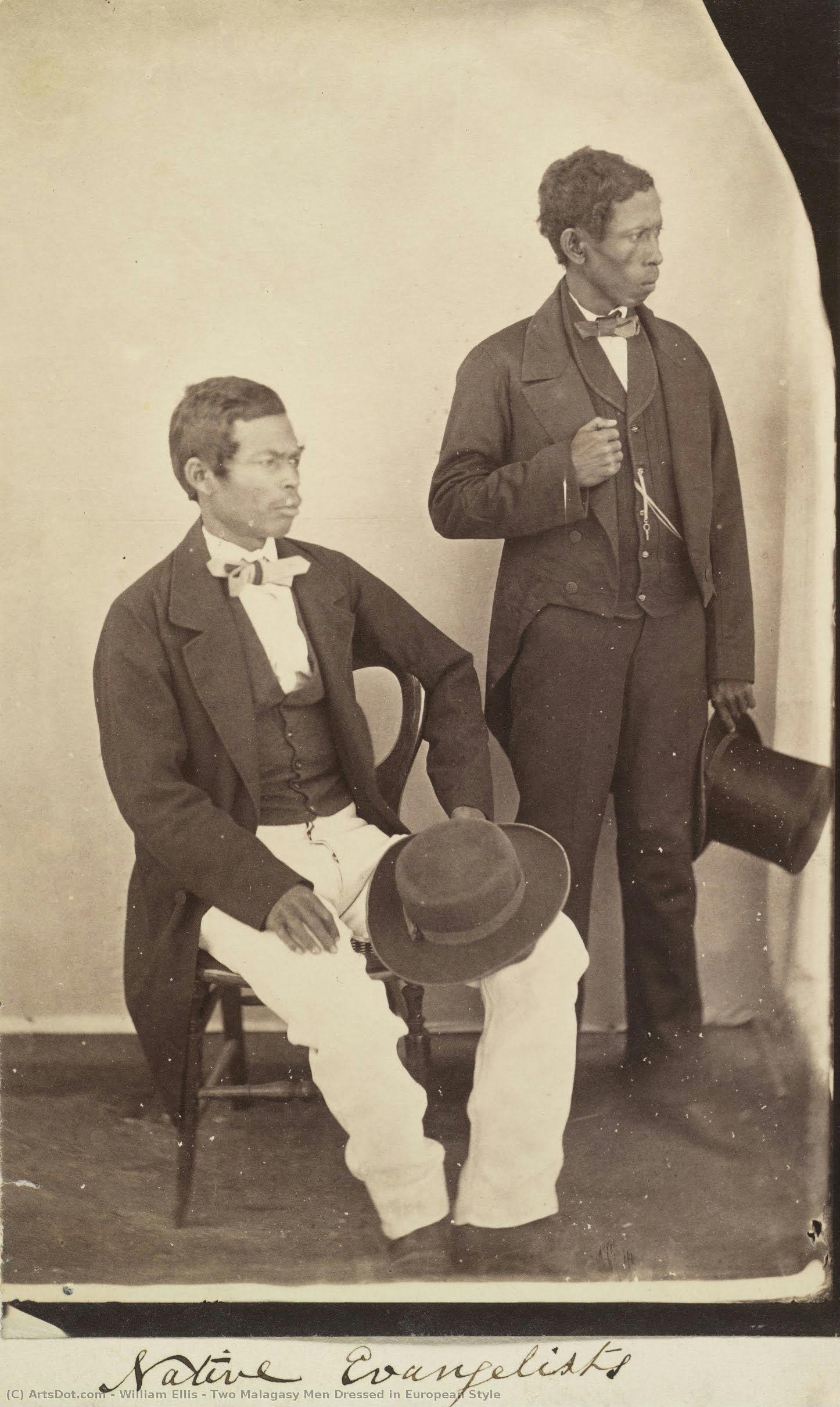 Two Malagasy Men Dressed In European Style — William Ellis