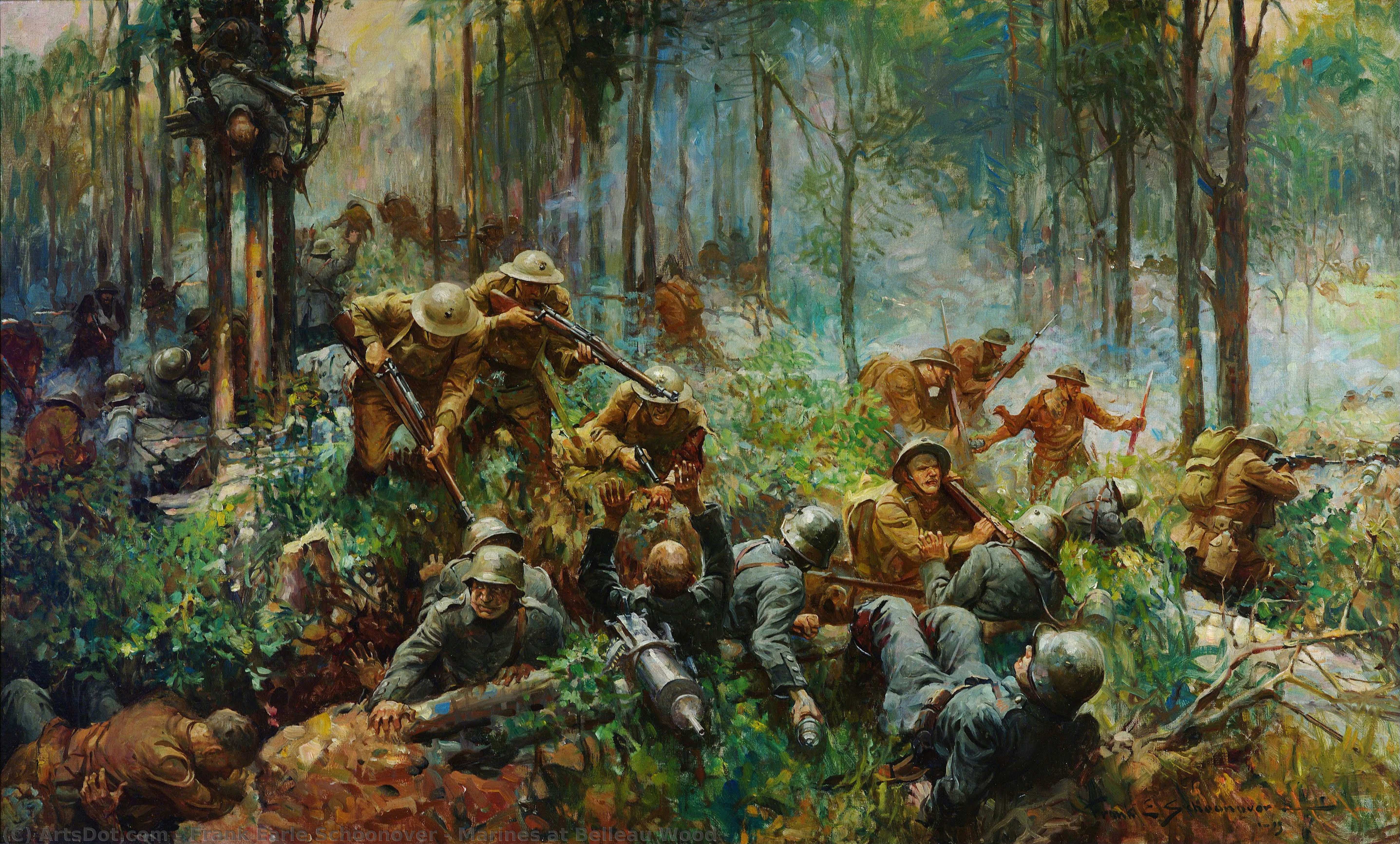 Marines At Belleau Wood — Frank Earle Schoonover