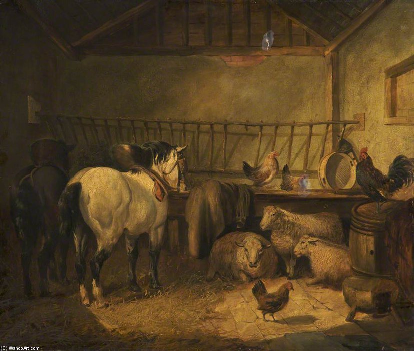Animals In A Stable — Джордж Морленд