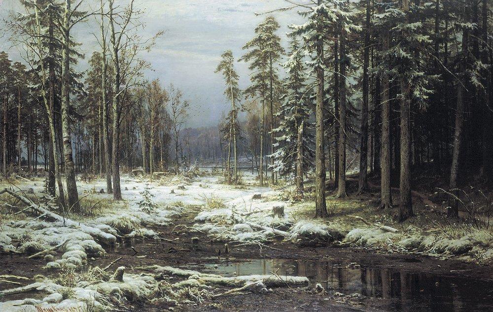 First Snow — Ivan Ivanovich Shishkin