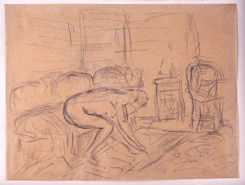 Female Nude On A Couch — Pierre Bonnard