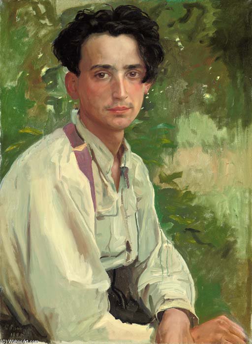 Portrait Of Vladimir Aleksandrovich Somov, The Artist's Nephew — Konstantin Andreevic Somov