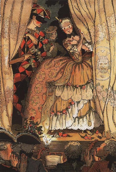 Book Of The Marquise. Illustration 1 — Konstantin Andreevic Somov
