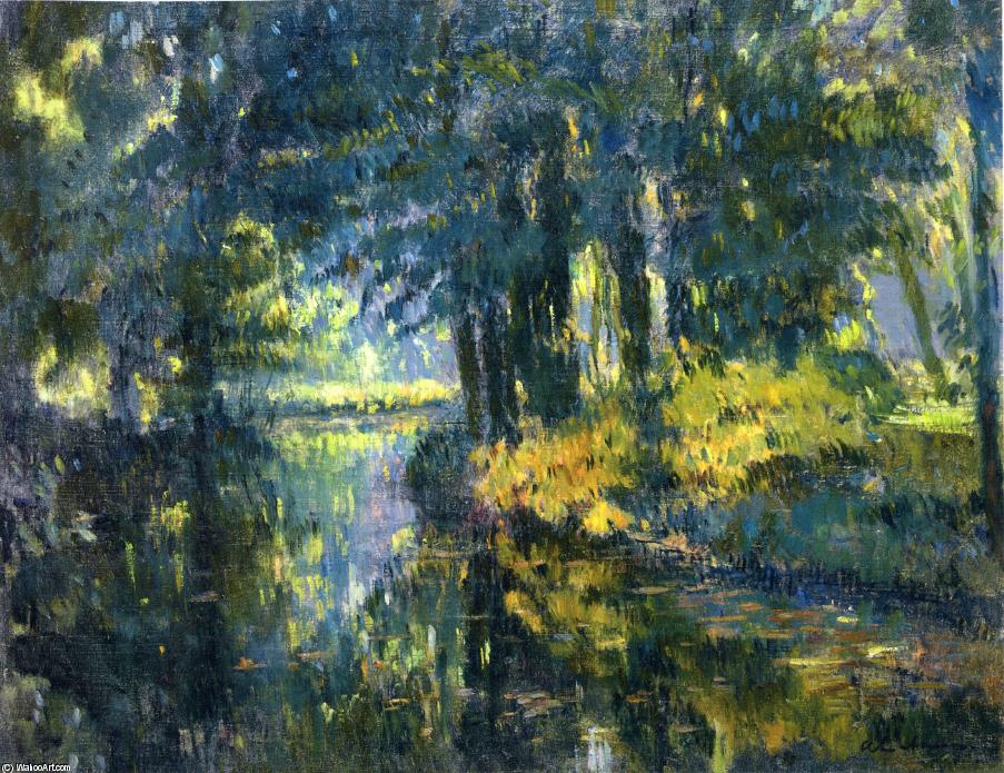 River Landscape — Альбер-шарль Лебур