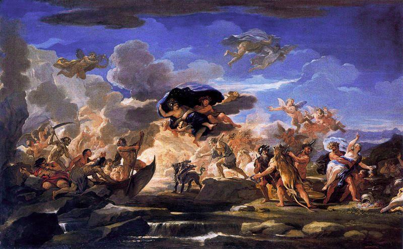 Mythological Scene With The Rape Of Proserpine — Luca Giordano