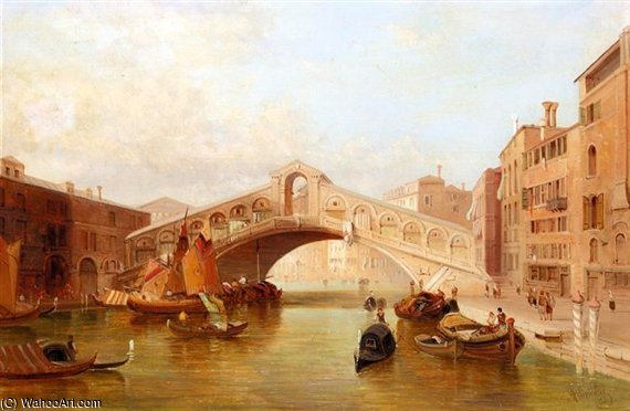 Rialto From The Grand Canal — Alfred Pollentine