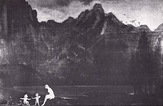 Leda And The Dioscuri, (painting) — Arthur B. Davies