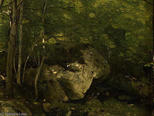 Rocks In The Forest Of Fontainebleau — Jean-baptiste-camille Corot