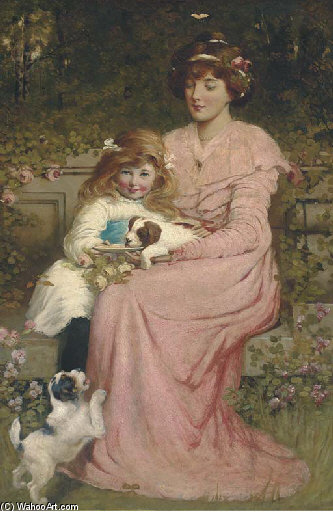 Feeding Time — Charles Frederick Lowcock
