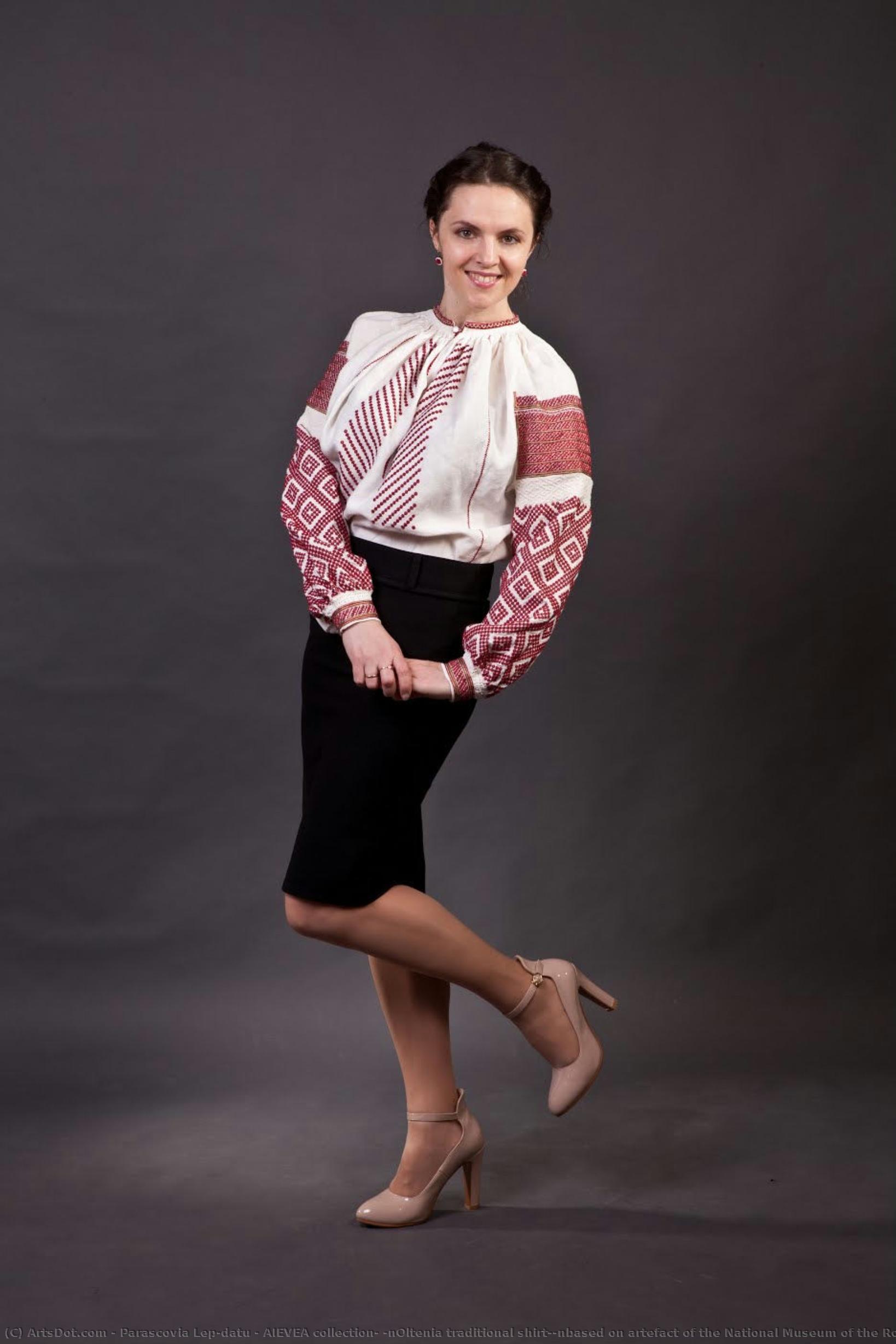 Aievea Collection; \noltenia Traditional Shirt;\nbased On Artefact Of The National Museum Of The Romanian Peasant — Parascovia Lepădatu