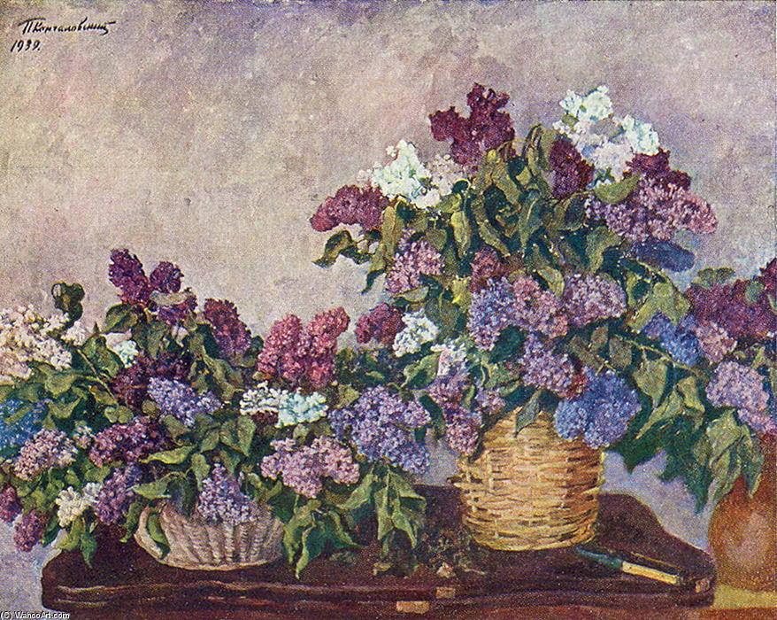 Still Life. Lilacs In Two Baskets. — Pyotr Konchalovsky
