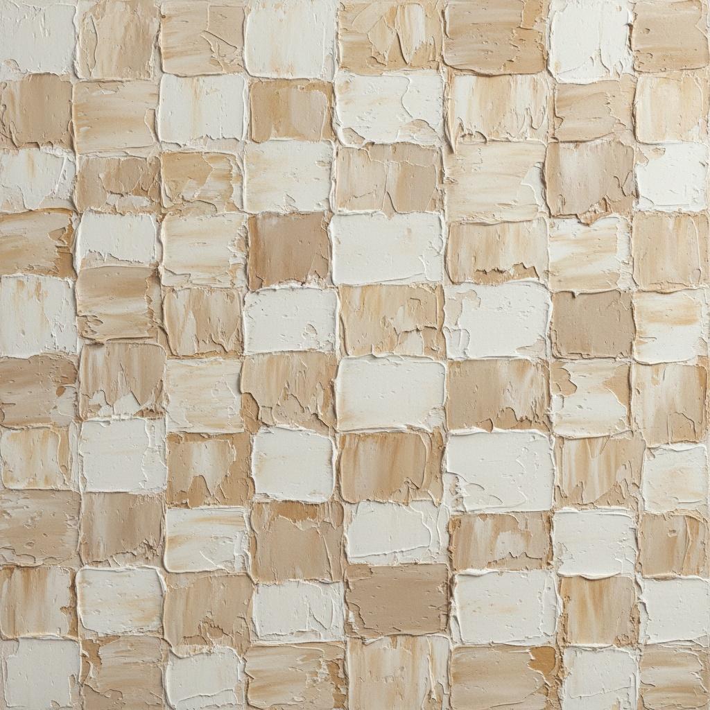 Monolithic Echoes In Sanded Impasto: A Meditative Study Of Tactile Neutrality — David Moreau
