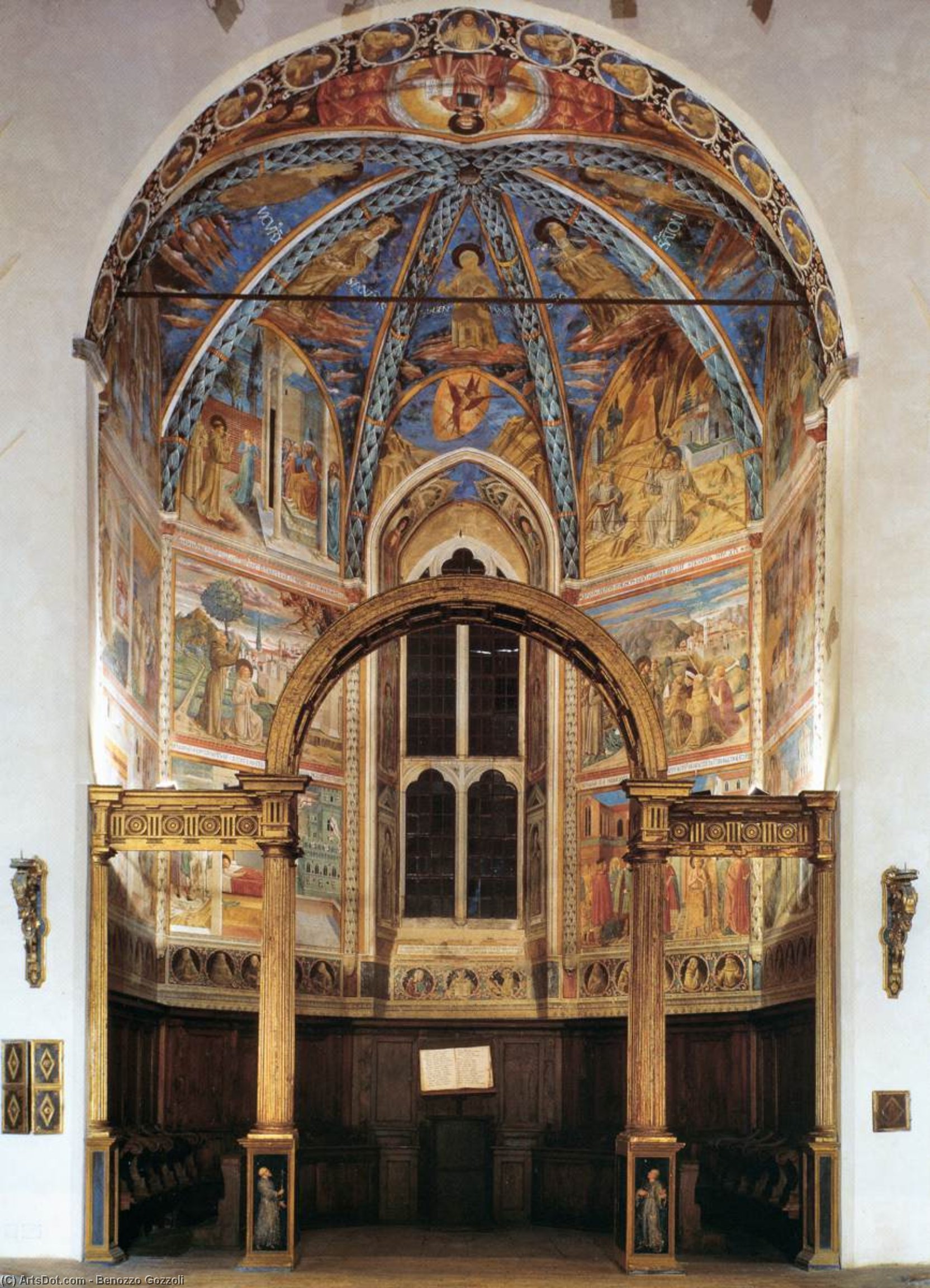 View Of The Main Apsidal Chapel — Benozzo Gozzoli