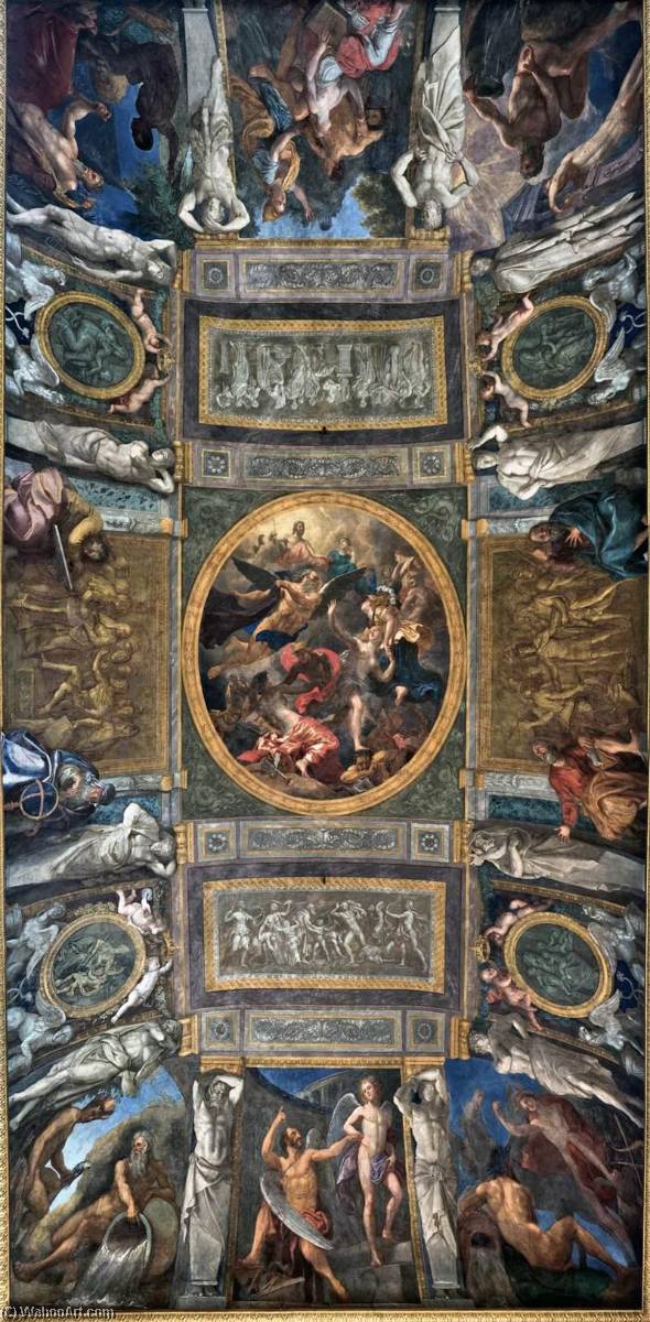 Ceiling Painting Truth Pursued By Time — Laurent Pecheux