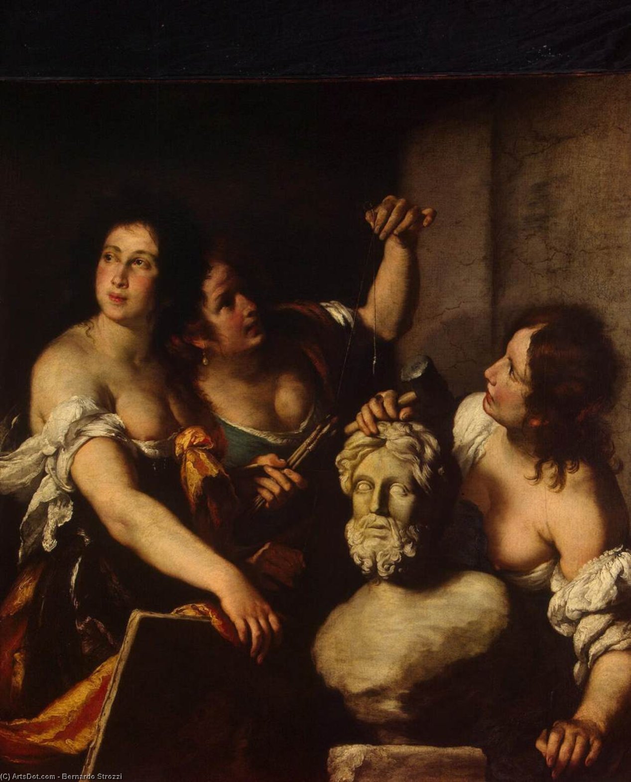Allegory Of Arts — Bernardo Strozzi