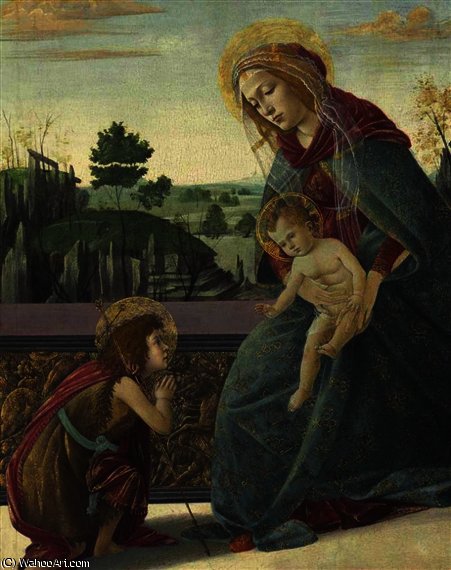 Madonna And Child With Young Saint John The Baptist — Sandro Botticelli