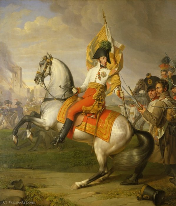 Archduke Charles During The Battle Of Aspern-essling — Johann Peter Krafft
