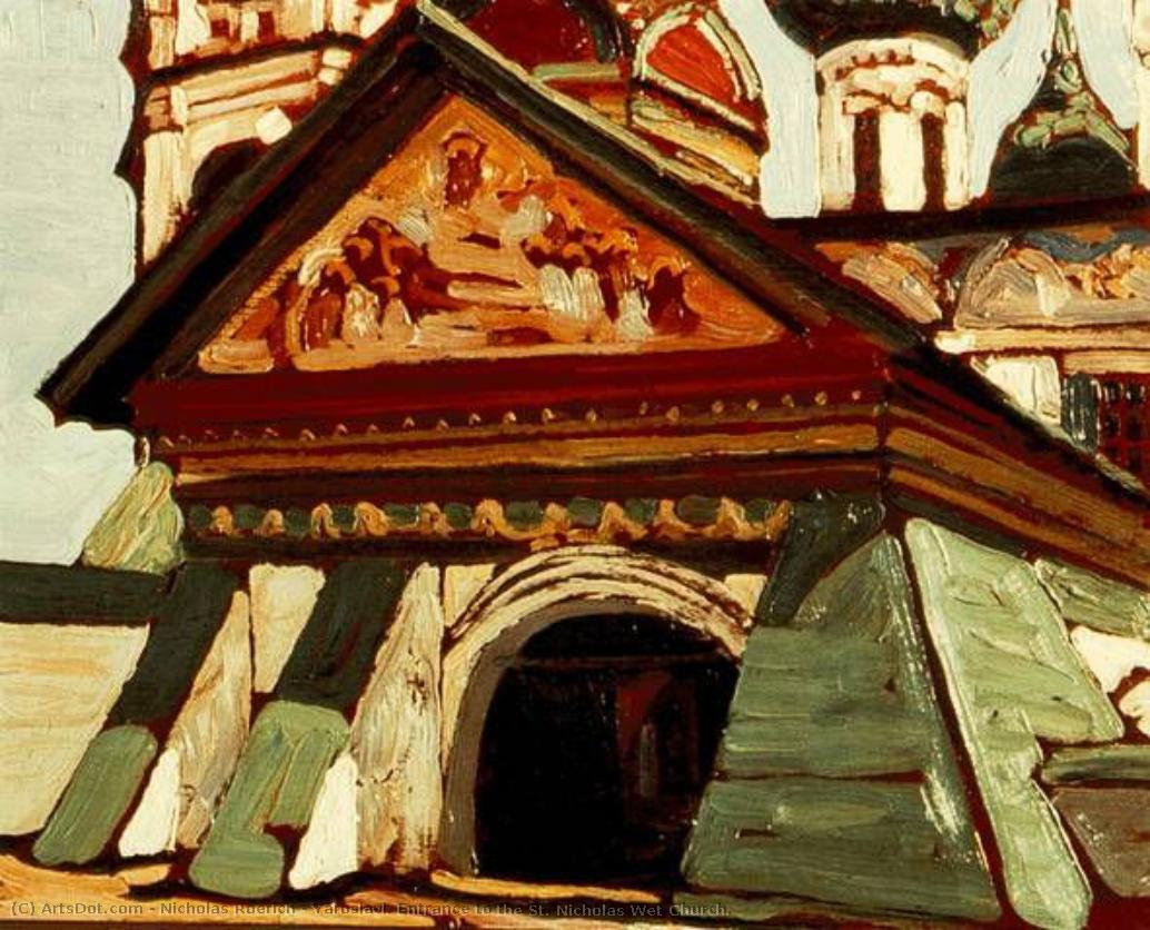 Yaroslavl. Entrance To The St. Nicholas Wet Church. — Nikolai Konstantinowitsch Roerich